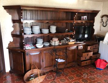 Angolo Bar + Credenza legno massello da taverna