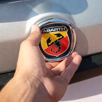 2 pz adesivo Abarth cofano macchina Fiat 