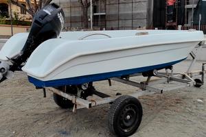 barca-motore e carrello 