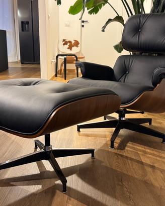 Poltrona E. Lounge Chair PREMIUM Noce / Nero