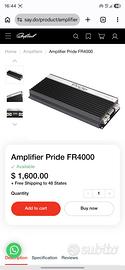 amplificatori pride fr4000