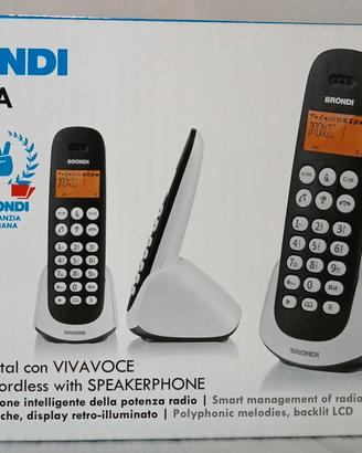 Telefono Cordless Brondi mod. ADARA - Nuovo