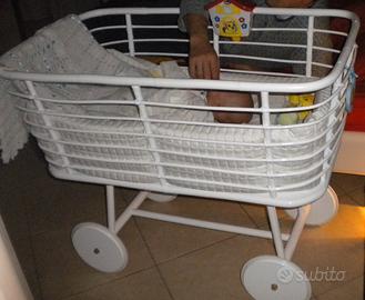 N. 3 Babysanity Culla cesta vimini per neonato