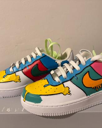 Nike Air Force 1 personalizzate a mano