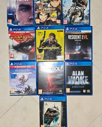 Lotto 10 giochi PS4 come nuovi