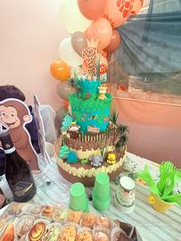 Torta scenografica giungla/savana
