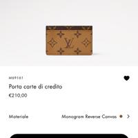 Portacarte originale LV