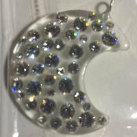 ciondolo a forma di mezza luna Swarovski