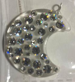 ciondolo a forma di mezza luna Swarovski