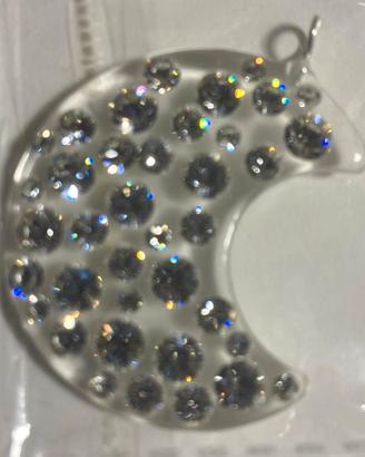 ciondolo a forma di mezza luna Swarovski