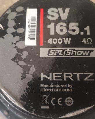 coppia di woofer da 16 hertz sv 165.1 spl show