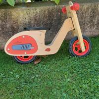 bicicletta scooter in legno senza pedali 