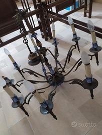 lampadario vintage antico