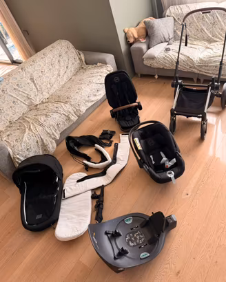 Passeggino + Base Isofix CYBEX PRIAM TRIO (Black)