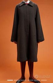 Cappotto Donna  Misto Lana Marrone TG L/XL Oversiz