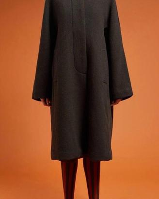 Cappotto Donna  Misto Lana Marrone TG L/XL Oversiz