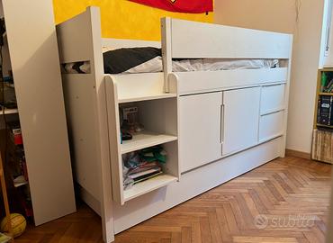 Letto soppalco armadio Maison du Monde
