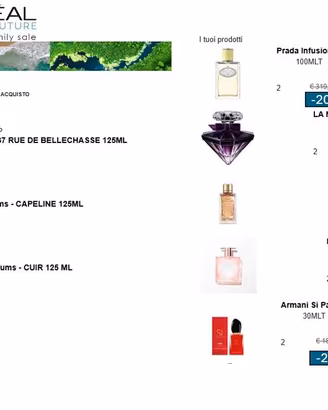 Profumi varie marche derivanti da stock