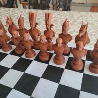 SET PEDINE PER SCACCHI A TEMA EGIZIO STAMPATO 3D