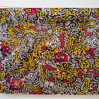 Vassoio in plexiglass vintage Keith Haring