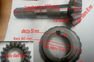 Coppia conica fresa muratori