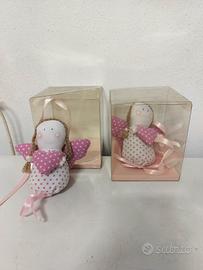 Coppia bamboline di pezza 