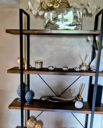 libreria scaffale legno 5 ripiani