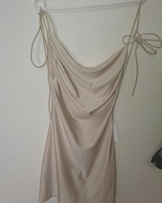 vestito corto  con brillantini