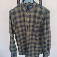 Camicia flanella scacchi verde e nero Alcott Tg S