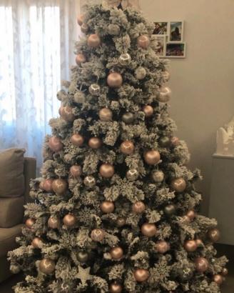 Albero di Natale innevato  in PVC  2.10 metri.