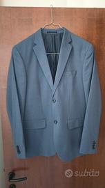 Abito completo uomo H&M slim fit blu/avorio