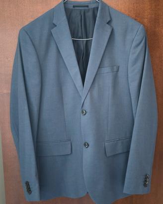 Abito completo uomo H&M slim fit blu/avorio