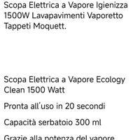 scopa elettrica a vapore 