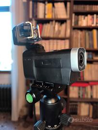 Fotocamera zoom Q8 con cavalletto nuovo smallrigh 