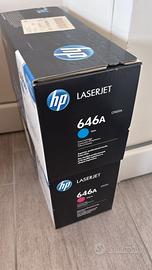Hp cartucce toner blu magenta nuovo mai usato