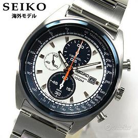 Seiko Cronografo “Panda blu” SNDF87P1 bianco 43mm