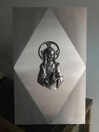 Arte Sacra: quadro in rilievo raffigurante Gesù
