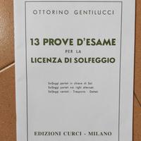 13 prove d'esame per la licenza di solfeggio