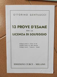 13 prove d'esame per la licenza di solfeggio