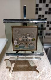 Miniatura quadro in Silver Plated ed Argento