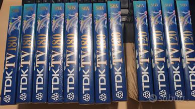12 VHS  VERGINI - TDK TVED - 4 E-120 + 8 E-180
