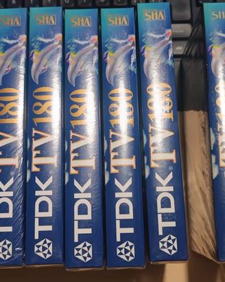 12 VHS  VERGINI - TDK TVED - 4 E-120 + 8 E-180