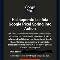 Coupon 125€ smartwatch Google Pixel Watch 4