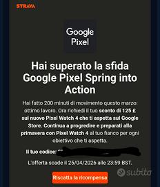 Coupon 125€ smartwatch Google Pixel Watch 4
