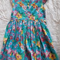 Vestito per bambina senza maniche a fiori