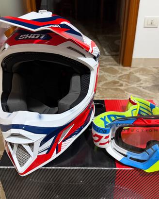 casco enduro SHOT, taglia M