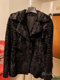 giacca in vera pelliccia astrakan