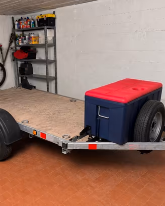 carello porta moto e cose  ellebi con pianale