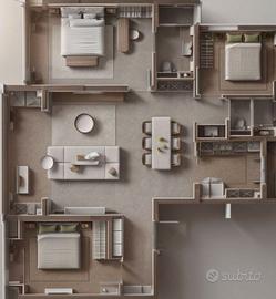 Raffinato quadrilocale a Cittiglio