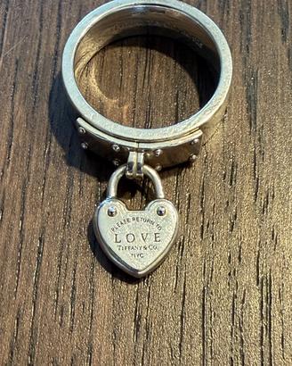 Anello Tiffany lucchetto cuore LOVE